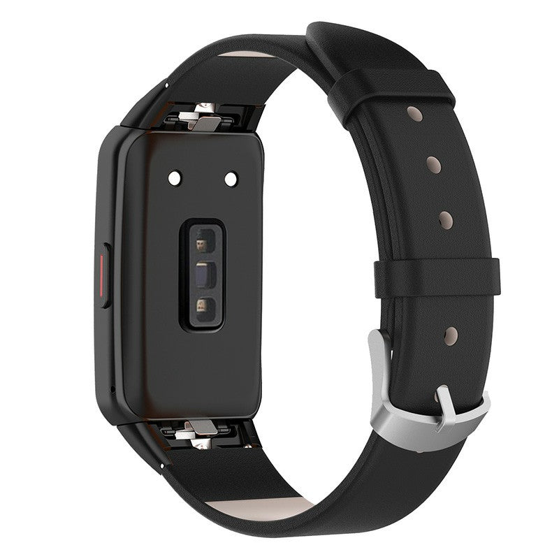 Top Layer Genuine Leather Quick Release Watch Band Strap Replacement for Huawei Band 6 Honor Band 6 Top Layer Genuine Leather Quick Release Watch Band Strap Replacement for Huawei Band 6 Honor Band 6